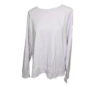 Athleta light purple long sleeve top XL Sundown Sweatshirt  violet mist